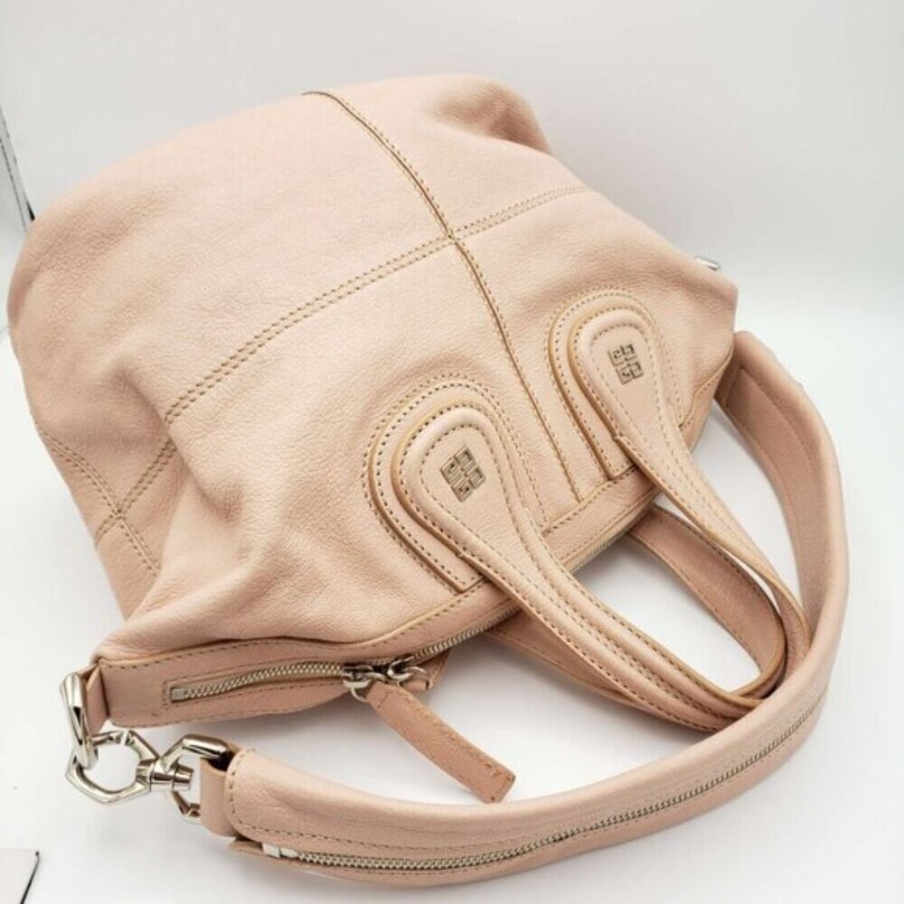 Authentic Givenchy Nightingale Small Satchel Nude… - image 4